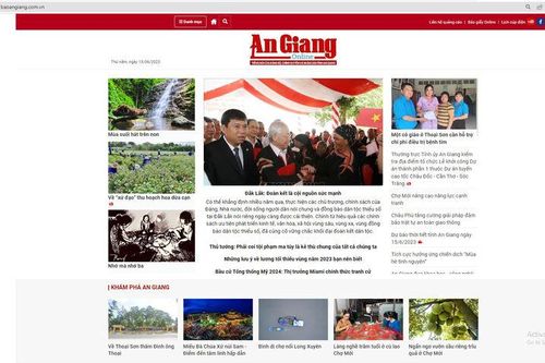Báo An Giang điện tử ra mắt giao diện mới
