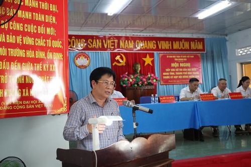 Đại biểu HĐND tỉnh Khánh Hòa, HĐND TP. Nha Trang: Tiếp xúc cử tri 10 xã, phường TP. Nha Trang
