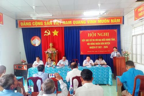 Đại biểu HĐND tỉnh Khánh Hòa: Tiếp xúc cử tri tại 2 xã thuộc huyện Khánh Vĩnh