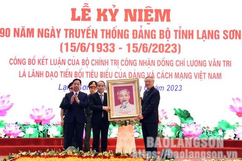 Tỉnh ủy Lạng Sơn tổ chức Lễ kỷ niệm 90 năm Ngày truyền thống Đảng bộ tỉnh