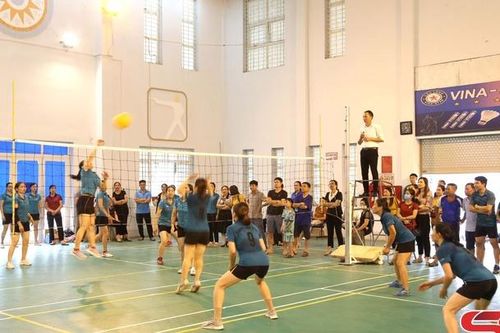 Trên 500 VĐV tham gia giải bóng chuyền hơi nam, nữ