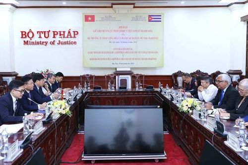 Việt Nam, Cuba tăng cường hợp tác trong lĩnh vực tư pháp