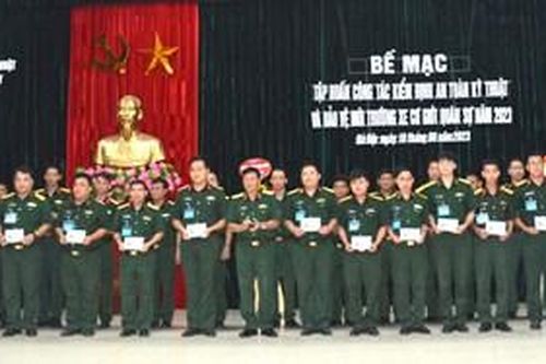 Bế mạc tập huấn kiểm định an toàn kỹ thuật xe cơ giới quân sự
