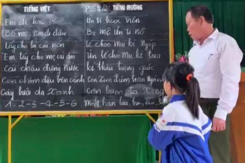 Chung tay bảo tồn tiếng dân tộc cho học trò