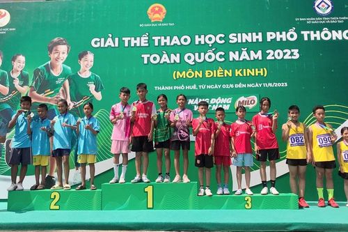 Bắc Giang đạt thành tích cao tại Giải Thể thao học sinh phổ thông