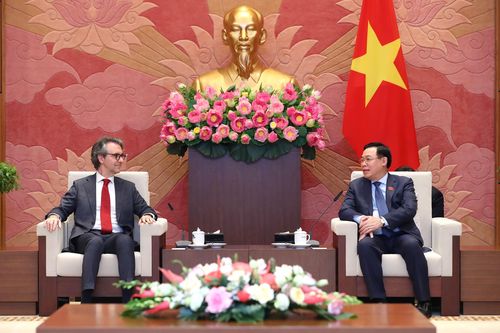 Chủ tịch Quốc hội tiếp Đại sứ, Trưởng Phái đoàn EU và Đại sứ Thụy Sĩ