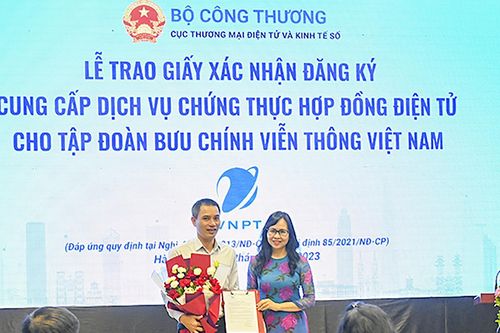 VNPT được cấp phép cung cấp dịch vụ chứng thực hợp đồng điện tử