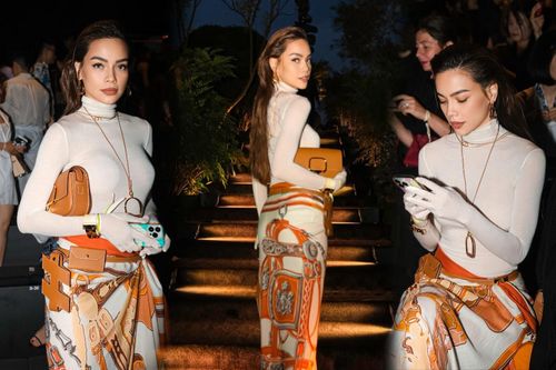 Đỉnh như Hồ Ngọc Hà: Quấn khăn như 'đi biển' vẫn khí chất ngút ngàn tại show thời trang Thượng Hải