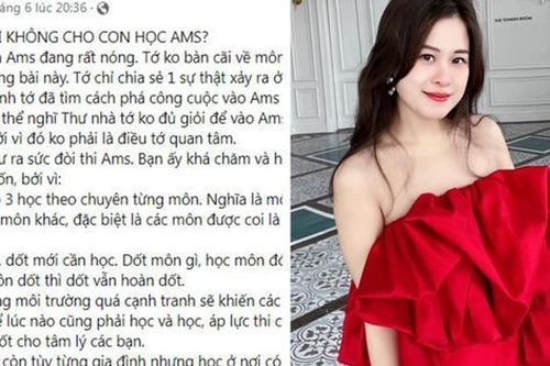 Tranh cãi 'thi Ams mà không học thêm là trượt chắc', cựu Amser từng giành học bổng toàn phần Harvard lên tiếng
