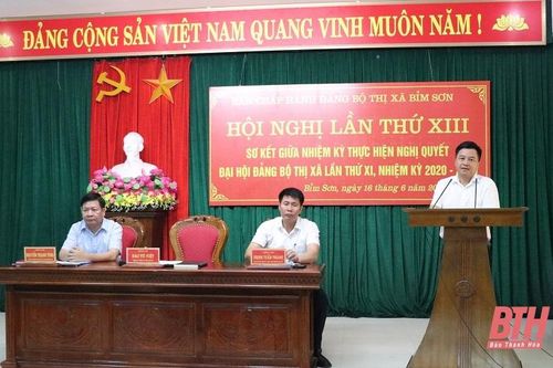 Thị xã Bỉm Sơn: 23/29 chỉ tiêu đạt trên 80% mục tiêu đại hội đề ra