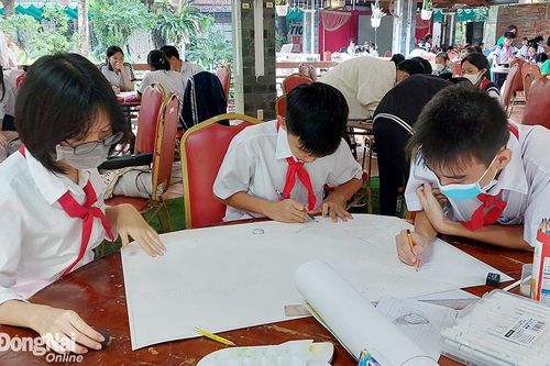65 trường tham gia hội thi Vẽ tranh và kể chuyện sách hè Biên Hòa
