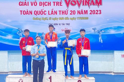 Giải vô địch trẻ Vovinam toàn quốc lần thứ 20: Đồng Nai xếp hạng tư toàn đoàn