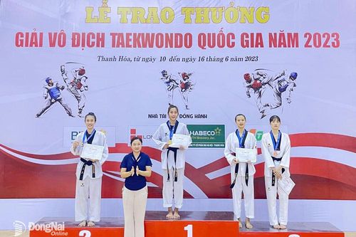 Giải vô địch Taekwondo quốc gia năm 2023: Đồng Nai giành 1 HCB, 1 HCĐ
