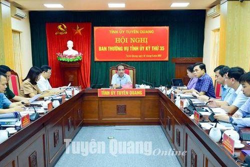 Hội nghị Ban Thường vụ Tỉnh ủy kỳ thứ 35