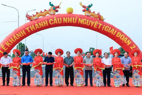 Khánh thành cầu Như Nguyệt giai đoạn 2 kết nối Bắc Ninh - Bắc Giang