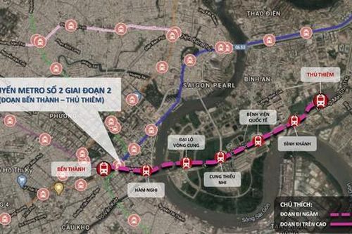 Thành phố Hồ Chí Minh chuẩn bị hạ tầng kĩ thuật thi công tuyến metro số 2