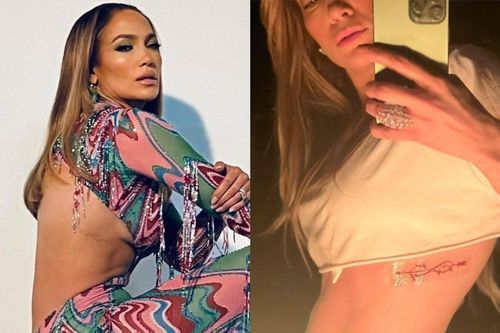 Jennifer Lopez mặc gợi cảm khoe hình xăm tên Ben Affleck