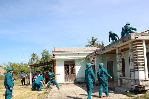 Diễn tập hành động sớm ứng phó thiên tai