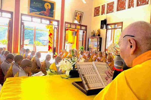 Bình Định: Chư Ni trang nghiêm Bố-tát tại chùa Tâm Ấn