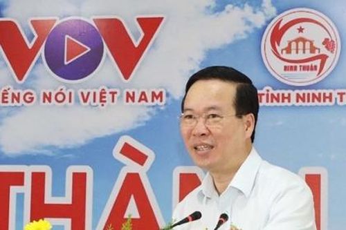 Chủ tịch nước dự Lễ khánh thành Đài Phát sóng Nam Trung Bộ