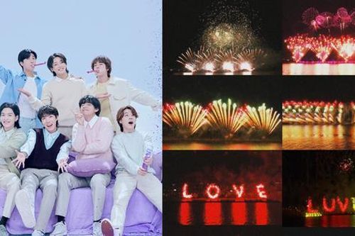 BTS FESTA 2023 khép lại, chiêu đãi fan màn bắn pháo hoa kéo dài nửa tiếng