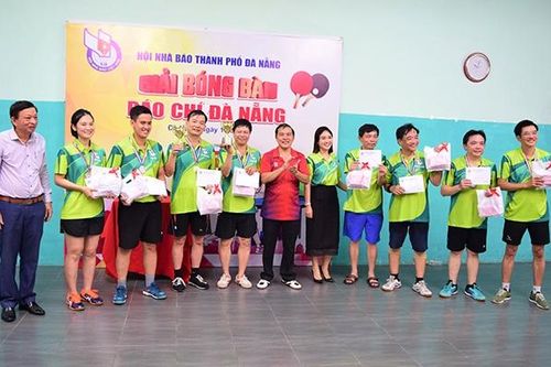 50 vận động viên tham dự Giải bóng bàn Hội Nhà báo TP Đà Nẵng năm 2023