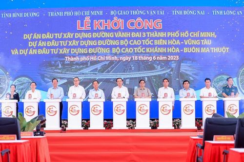 Khởi công đường vành đai 3 TP HCM và 2 cao tốc trục ngang