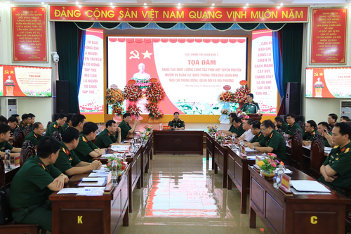 Quân khu 2 tổ chức Tọa đàm 'Nâng cao chất lượng công tác phối hợp tuyên truyền nhiệm vụ quân sự, quốc phòng'