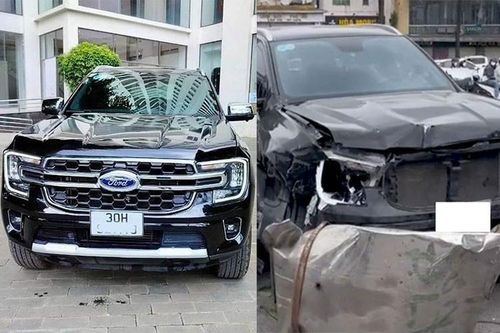 Ford Everest 2022 tai nạn nát đầu, 'mông má' rao bán không đâm đụng