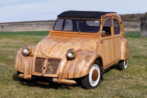 Độc lạ Citroen 2CV làm hoàn toàn bằng gỗ có giá 225.000 USD