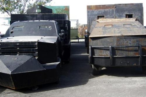 Mexico phá hủy 14 xe bọc thép tự chế của các băng đảng ma túy