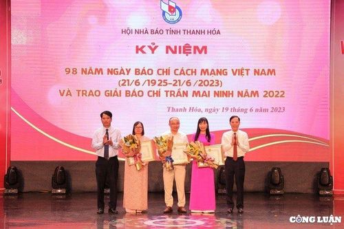 Trao bằng khen cho 37 tác phẩm đạt Giải báo chí Trần Mai Ninh năm 2022