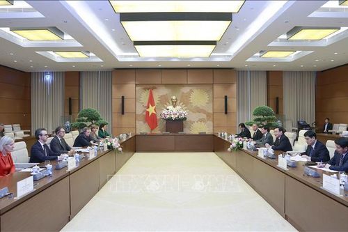 Chủ tịch Quốc hội Vương Đình Huệ tiếp Đoàn Nghị sĩ của Nghị viện châu Âu