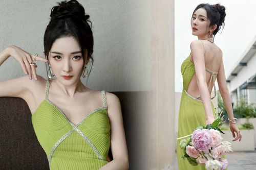 Dương Mịch thả dáng 'cực mướt' với bộ cánh xanh mượt khiến ai nhìn cũng phải ghen tị