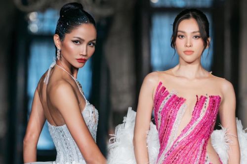 Từng bị chê 'walk đơ', Tiểu Vy bất ngờ 'hạ đo ván' H'Hen Niê trên sàn diễn quốc tế