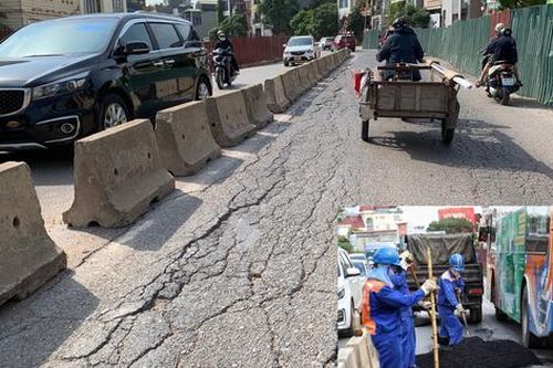 Chính thức vá đường Âu Cơ (Tây Hồ) sau loạt phản ánh của báo chí