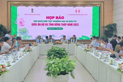 Đồng Tháp: Hội nghị hợp tác thương mại và đầu tư với Ấn Độ