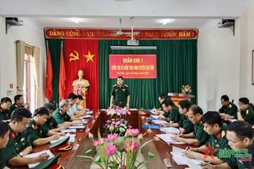 Kiểm tra, nắm tình hình tại Bộ CHQS tỉnh Bắc Kạn