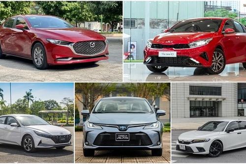 Top xe bán chạy phân khúc Sedan cỡ C tháng 5/2023: Mazda 3 vượt lên dẫn đầu