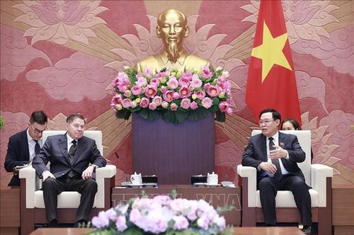 Chủ tịch Quốc hội Vương Đình Huệ tiếp Chánh án Tòa án tối cao Liên bang Nga