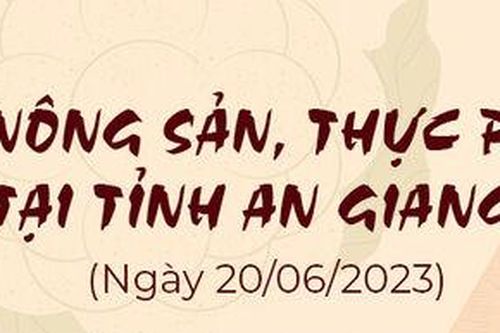 Giá nông sản, thực phẩm tại tỉnh An Giang ngày 20/6/2023