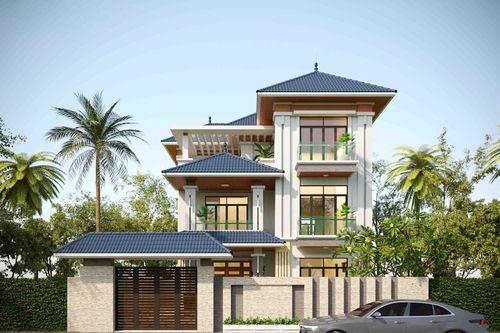 Không thể rời mắt với những mẫu biệt thự 3 tầng mái Nhật