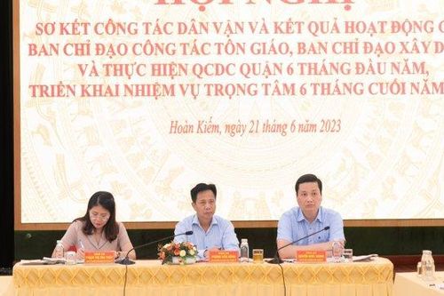 Công tác dân vận quận Hoàn Kiếm bám sát cơ sở, tạo niềm tin trong dân