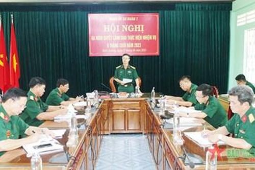 Đảng ủy Sư đoàn 7 lãnh đạo hoàn thành tốt nhiệm vụ 6 tháng đầu năm 2023