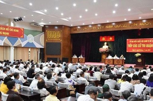 Lịch tiếp xúc cử tri sau kỳ họp thứ 5, Quốc hội khóa XV