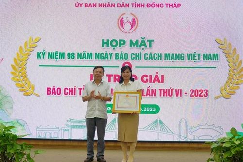 94 tác phẩm đạt giải tại Giải báo chí tỉnh Đồng Tháp lần thứ VI