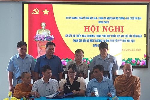 Chư Sê: Phối hợp bảo vệ môi trường và ứng phó với biến đổi khí hậu