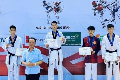 Taekwondo Lào Cai giành 1 huy chương tại Giải Vô địch taekwondo quốc gia