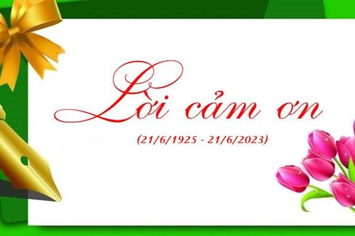 Lời cảm ơn