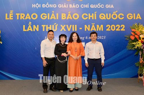 Báo Tuyên Quang đoạt giải Khuyến khích Giải báo chí quốc gia